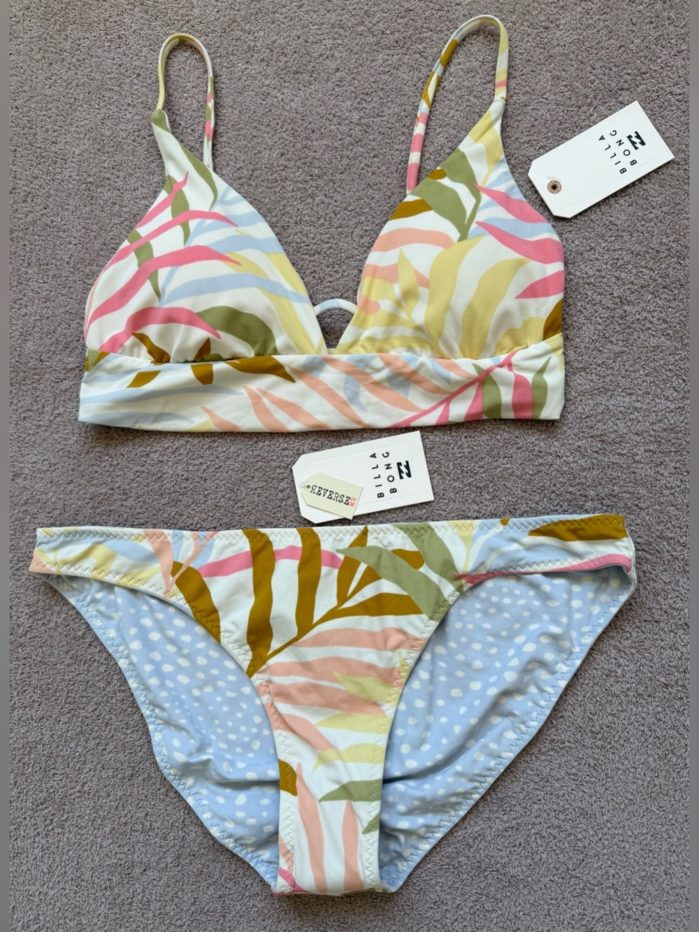 Billabong -  SWIM SET - TROPIC JUNGLE - LOWRIDER BOTTOM / V NECK CAMI TOP